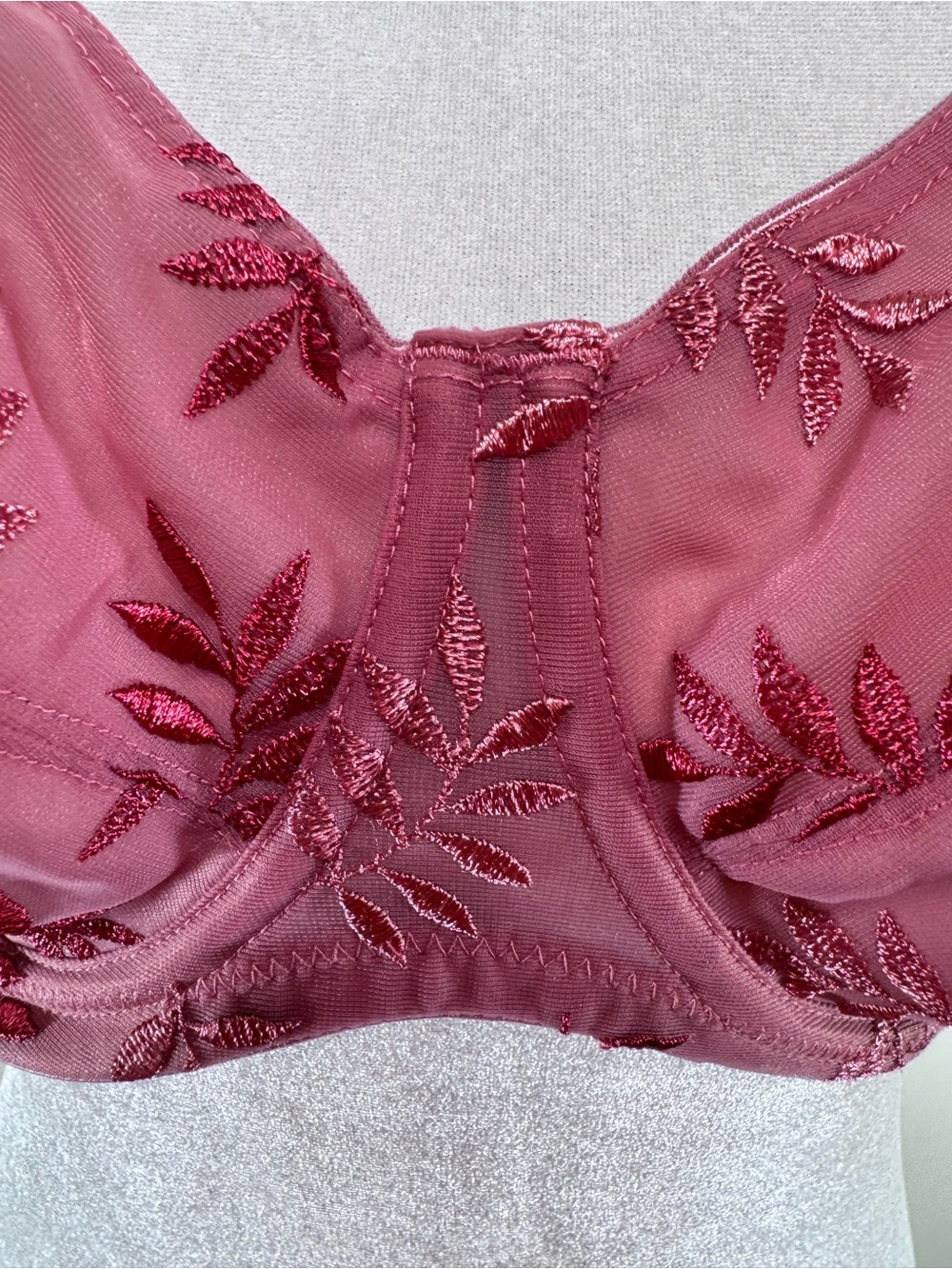⁠Panache Tango Underwire Balconette Bra 9071 Pink Coquette Balletcore Size 34F⁠ - Picture 3 of 7